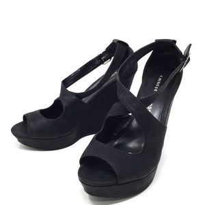 Chinese Laundry Black Wedge